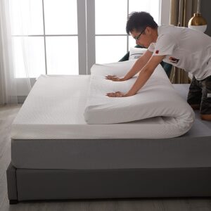 BIRJXVTO 1" Extra-Firm Natural Latex Organic Breathable and Comfortable, Durable and Not Easy to Collapse, Mattress Topper, Natural Latex Mattress,2.5cm,180x200cm