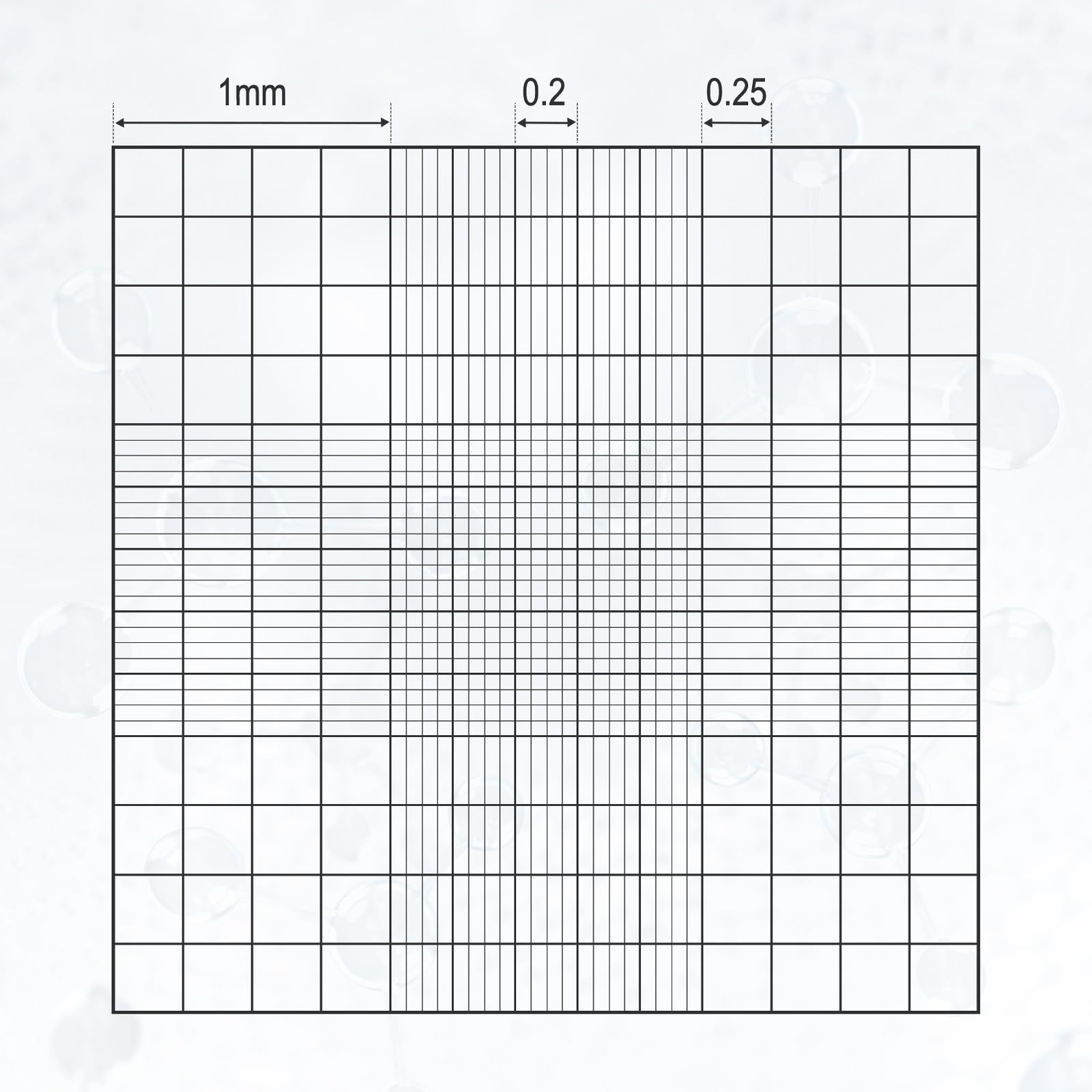 creahub Improved Neubauer Hemocytometer Cell Counting Chamber with Bright Line Hemocytometer, Cellware Chambers with 2 Pcs Cover Glass for Counting Cells, Pollen in Laboratory Factory Medical