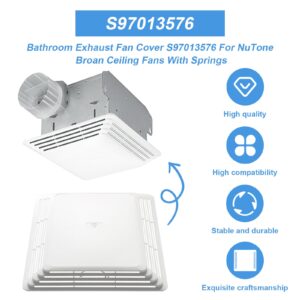 UYZO S97013576 Bathroom Fan Cover Grille Fits For Broan NuTone Bathroom Fans 2684F 576 676 684 684NT