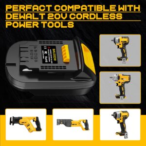 Adapter for Bauer 20V Li-ion Battery Convert to for Dewalt 20V MAX Battery, Use for Dewalt 20V 60V Battery Cordless Power Tools(Adapter Only)