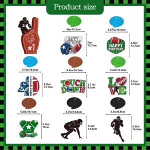 Football Party Decorations 2024 Football Game Time Touch Down Banner Football Banner with Football Party Hanging Decorations Football Party Supplies