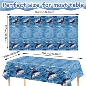 3 Pieces Gone Fishing Party Table Covers Gone Fishin’ Party Tableclothes Gone Fishing Party Decorations Supplies Favors for Fishing Theme Party Decorations Gone Fishing Party Supplies 54 X 108inches