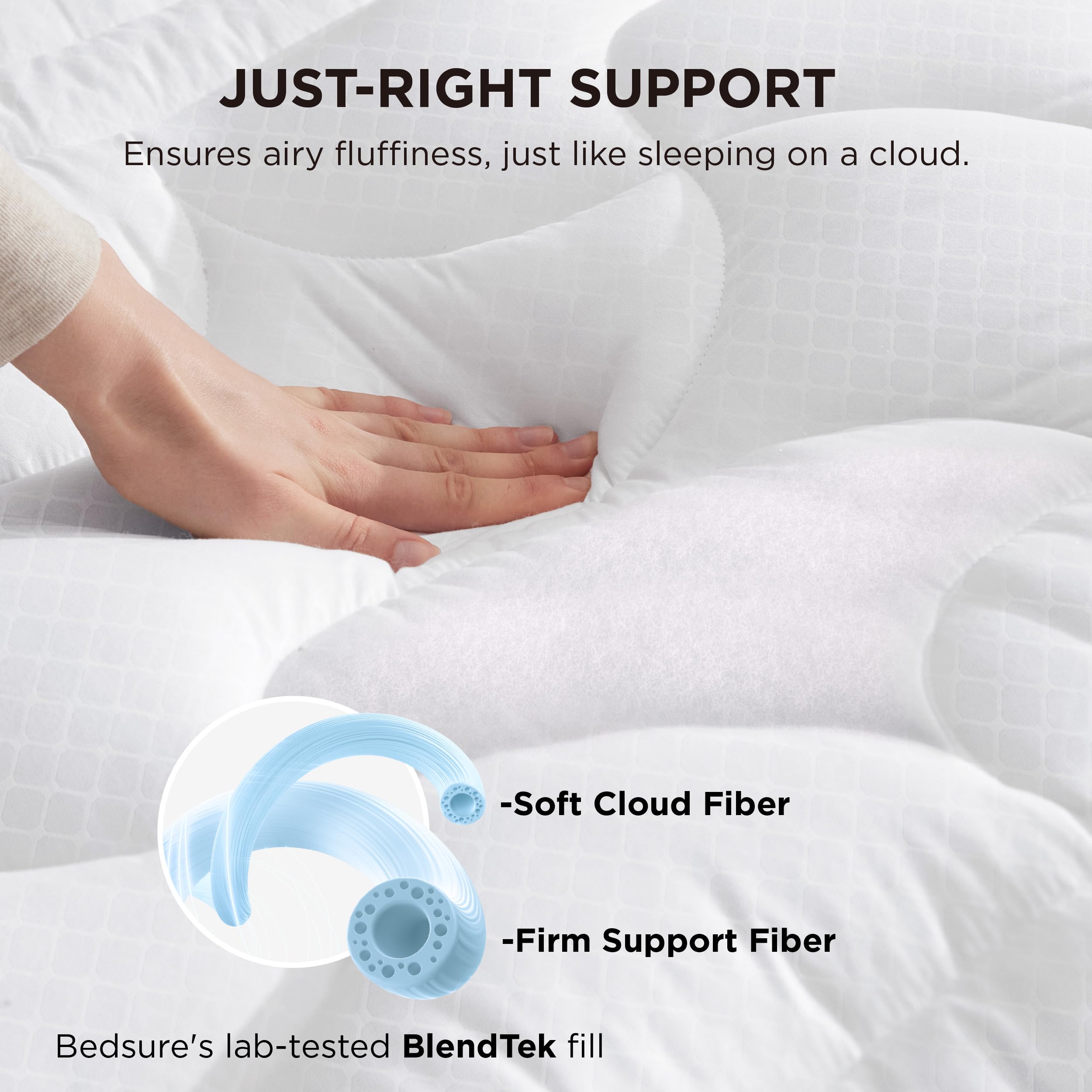 Bedsure Queen Mattress Protector Waterproof - Deep Pocket Mattress Pad Up to 21 Inches, 600 GSM Non Slip Soft Breathable Quilted Padded Mattress Cover