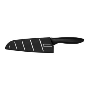 Kershaw 6.5-Inch Santoku Knife - Japanese Style All-Purpose Kitchen Knife with Granton Blade, Razor Sharp Stainless Steel, Ergonomic Handle, Includes Sheath