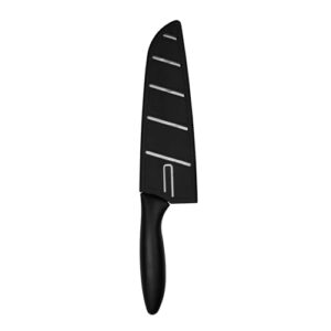 Kershaw 6.5-Inch Santoku Knife - Japanese Style All-Purpose Kitchen Knife with Granton Blade, Razor Sharp Stainless Steel, Ergonomic Handle, Includes Sheath