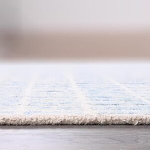 Capitola Hand-Tufted Wool Area Rug, Living Room deocr PB Modern Designer Carpet, (Sky Blue, 8x10 feet)