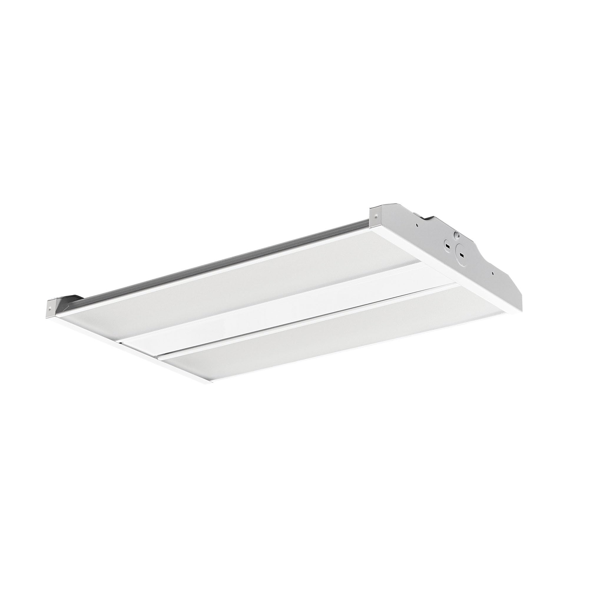 WareLight Oslo Compact Linear High Bay Fixture - 11,000 Lumens, 78 Watt, CCT Selectable, 120-277V LED Light, 16.5 x 10.2 x 1.8 Inches, White, Pack of 2