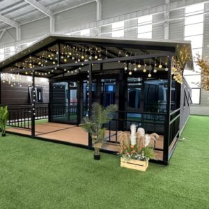 Generic Tiny/Mobile/Foldable 20/40ft Expandable Container Homes - Prefab Modern Villas w/2-3 Beds, Solar Customization. Get Exactly What You See. (30FT)