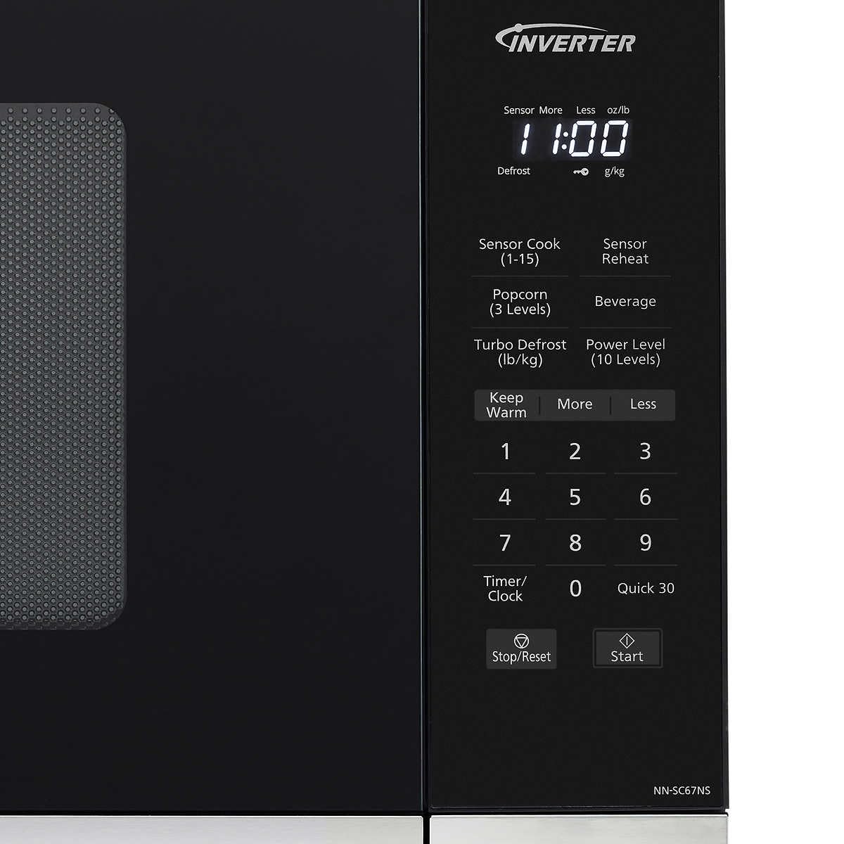 Panasonic 1.3 cu. ft. Inverter Microwave, 1200W - NN-SC67NS