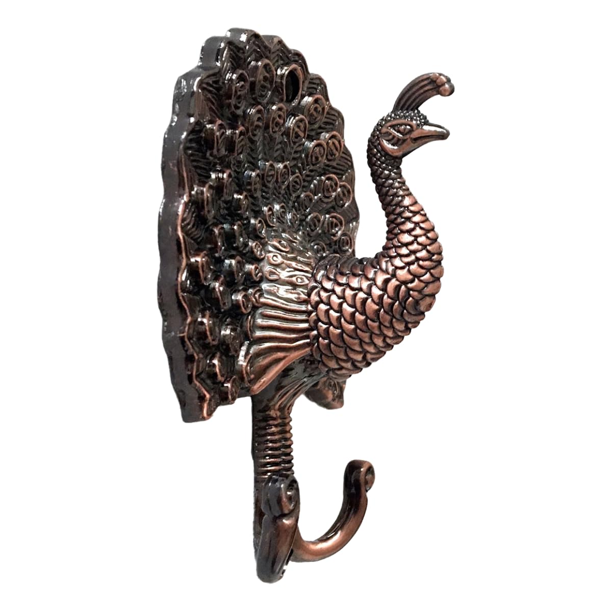 Peacock Wall Hook Coat Hanger Entryway Wall Hook Kitchen Versatile Hook Decorative Hook Antique Copper (Antique Copper)