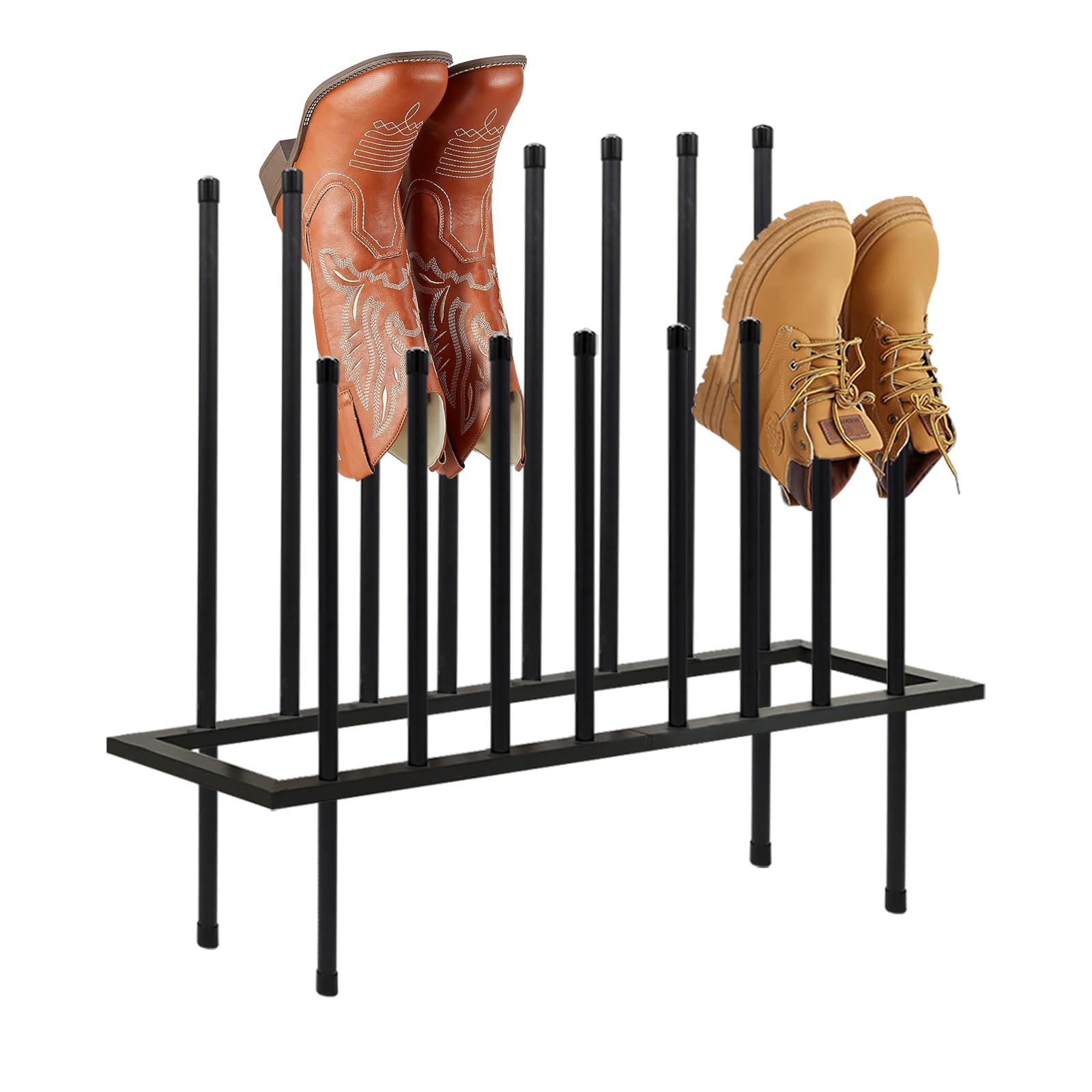 Boot Rack Shoe Cabinet Metal Shoe Rack for Closet Shoe Organizer for Closet for 8 Pairs Free Standing Shoe Racks Shoe Cabinet Storage for Entryway Bedroom, Patio Outdoor, Hallway large Boot Tray