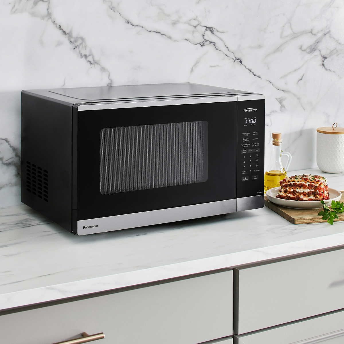 Panasonic 1.3 cu. ft. Inverter Microwave, 1200W - NN-SC67NS