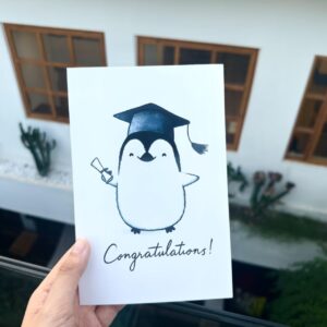 VIXPLE Funny Graduation Card, Congrats on Your New Diploma Pun Card, Cute Graduation Card for Him/Her (3), GOLD