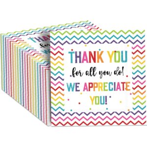 naozinebi 100pcs thank you napkins we appreciate you paper napkins thankful disposable napkin appreciation party decors grateful to employee teacher doctor staff thanksgiving graduation party supply