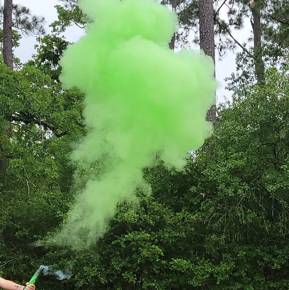 Gender Reveal Suprise! Powder Poppers, Safe, Colorful Cannons for Birthdays, Weddings, Anniversaries, and More, Easy to Use, Memorable Photos, 12' (Green, 2 Pack (12 Inch))