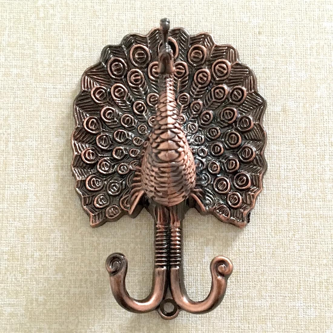 Peacock Wall Hook Coat Hanger Entryway Wall Hook Kitchen Versatile Hook Decorative Hook Antique Copper (Antique Copper)