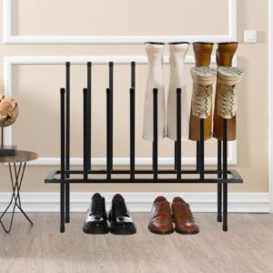 Boot Rack Shoe Cabinet Metal Shoe Rack for Closet Shoe Organizer for Closet for 8 Pairs Free Standing Shoe Racks Shoe Cabinet Storage for Entryway Bedroom, Patio Outdoor, Hallway large Boot Tray