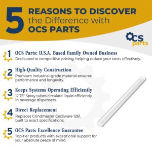 OCS Parts 1261 Spray Tube for Crathco Bubblers and Cold Beverage Dispensers | 5 Gallon Spray Tube Compatible Replacement for Grindmaster Cecilware 1261