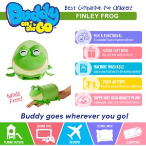 Buddy on The Go - from The Makers of Pillow Pets - Finley Frog - Stuffed Animal Plush