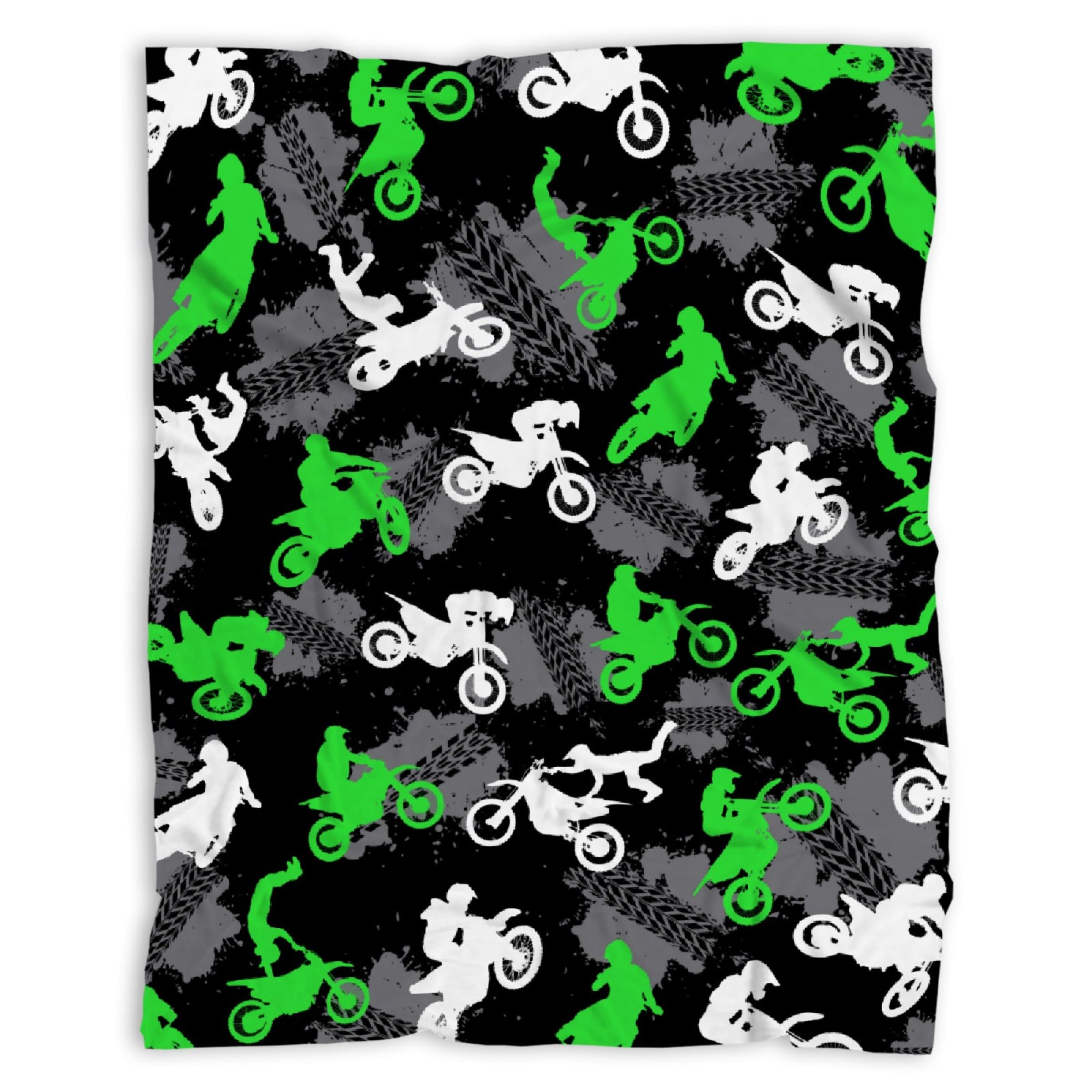 Dirt Bike Motorcycle Blanket Gifts for Boys Girls, Ultra Soft Dirt Bike Motorcycle Throw Blanket, Lightweight Motorcycle Stuff Warm Plush Throw Blankets for Couch 40"x50" for Kids