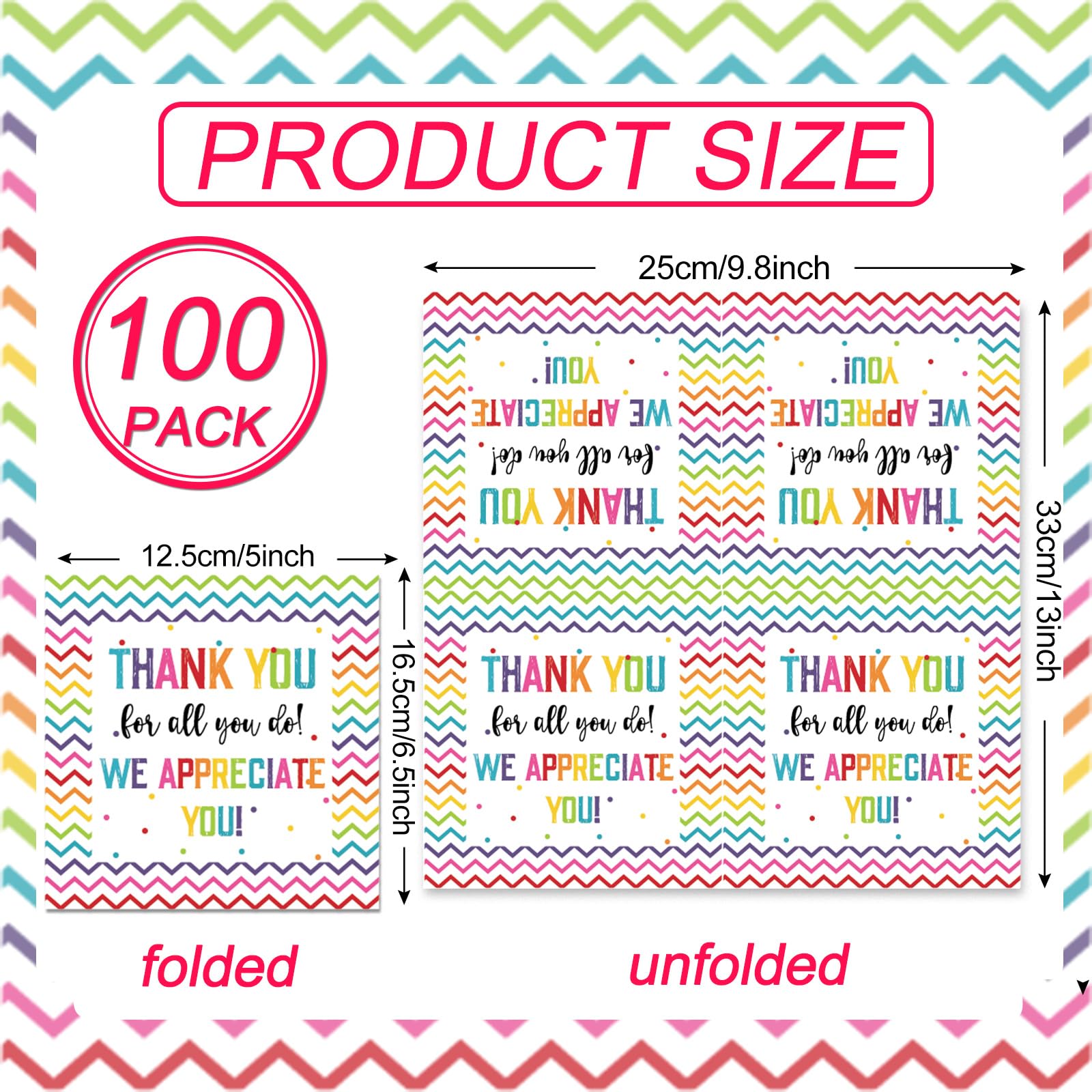 Naozinebi 100Pcs Thank You Napkins We Appreciate You Paper Napkins Thankful Disposable Napkin Appreciation Party Decors Grateful to Employee Teacher Doctor Staff Thanksgiving Graduation Party Supply