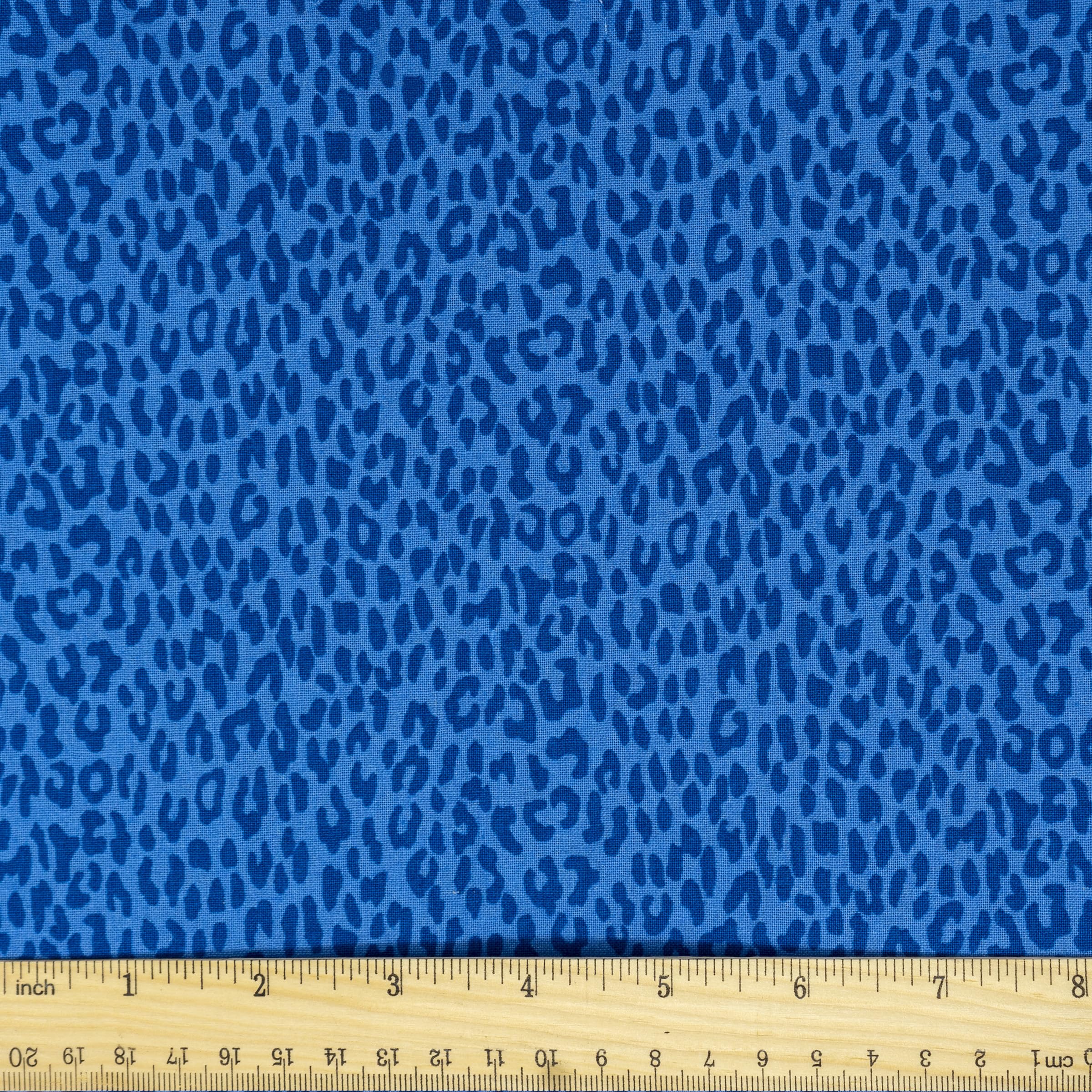 Stitch & Sparkle 100% Cotton 44" Wild Spots Sewing & Craft Fabric by The Yard, Lapis