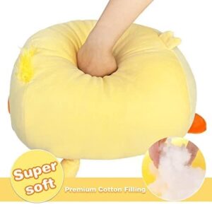 EKEGUY 16 in Giant Yellow Duck Plush Pillow Big Duck Stuffed Animal