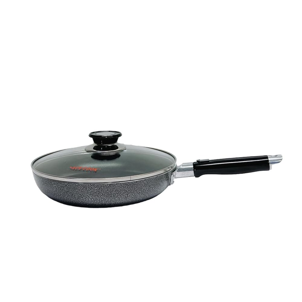 DBMIMPORTERS 9" Nonstick Fry Pan With Lid Deep Frying Pan with Handle,Skillet,Dishwasher Safe