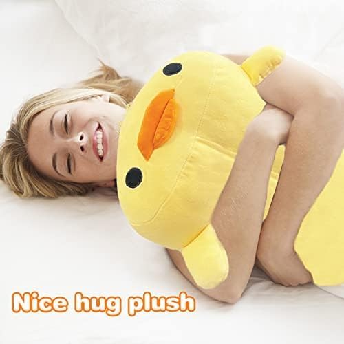 EKEGUY 16 in Giant Yellow Duck Plush Pillow Big Duck Stuffed Animal