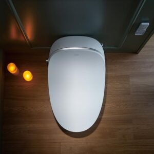 WOODBRIDGE Smart Bidet Toilet with Auto Open/Close Lid, Foot Sensor Operation,Dual Auto Flush, Heated Seat, Power Outage Flush,Hygienic Wash,Night Light,LT610