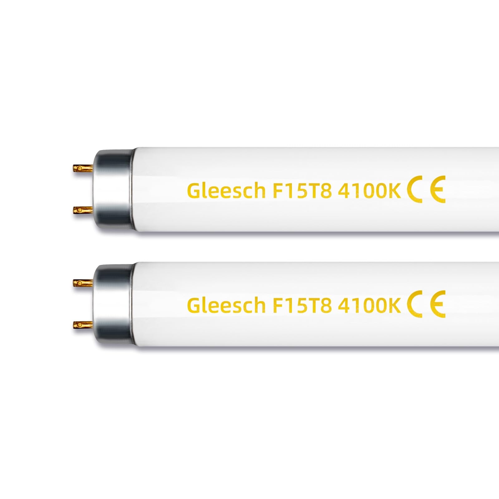 F15T8/CW 15W 18" T8 Fluorescent Linear Tube Bulb 1.5 Feet Cool White Light 4100K G13 Base 2 Pack…