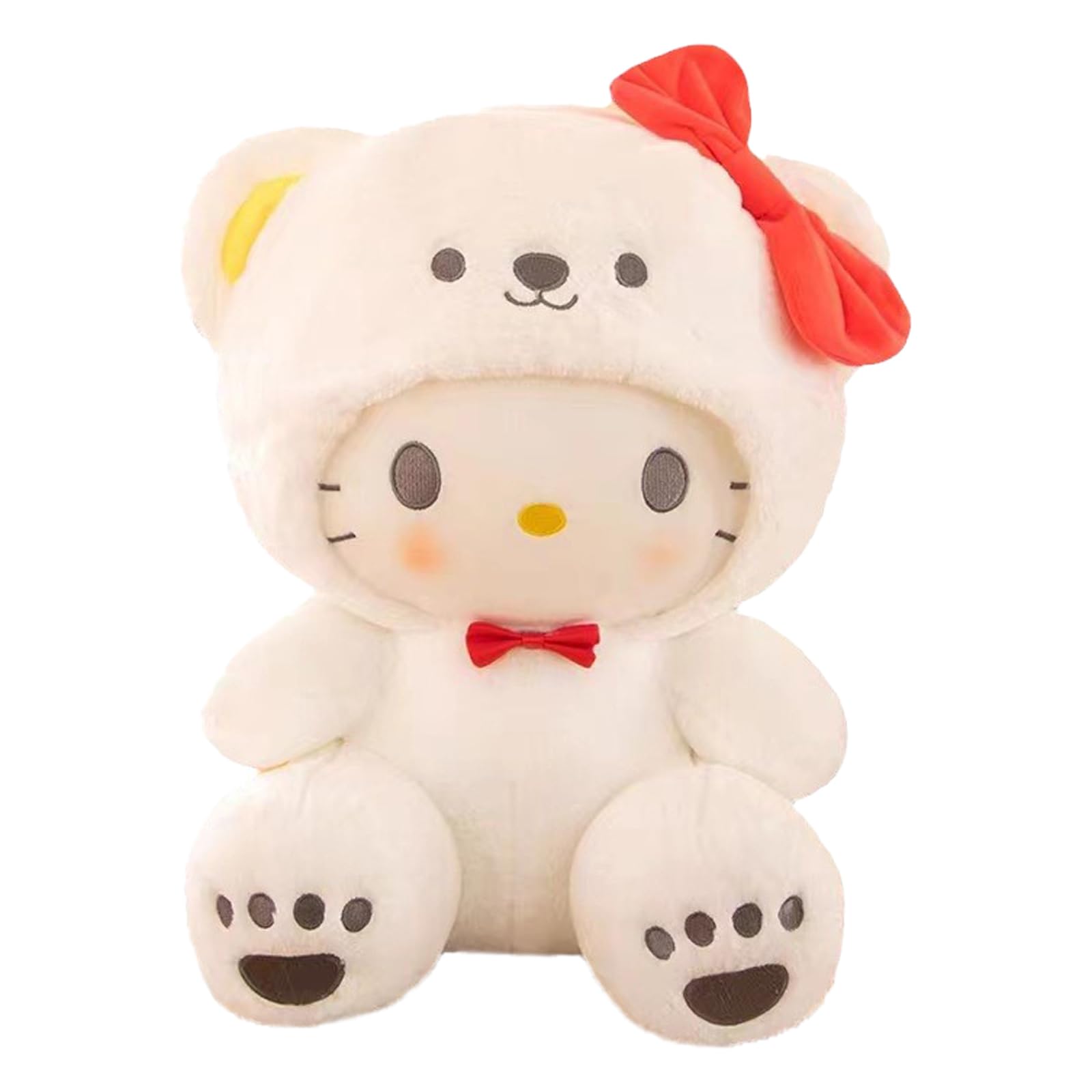 MRTTKIDD Cute Plushie Toys,Lovely Plushie Stuffed Animal, Anime Soft Plush Hugging Pillow, 9.8Inch(White cat)