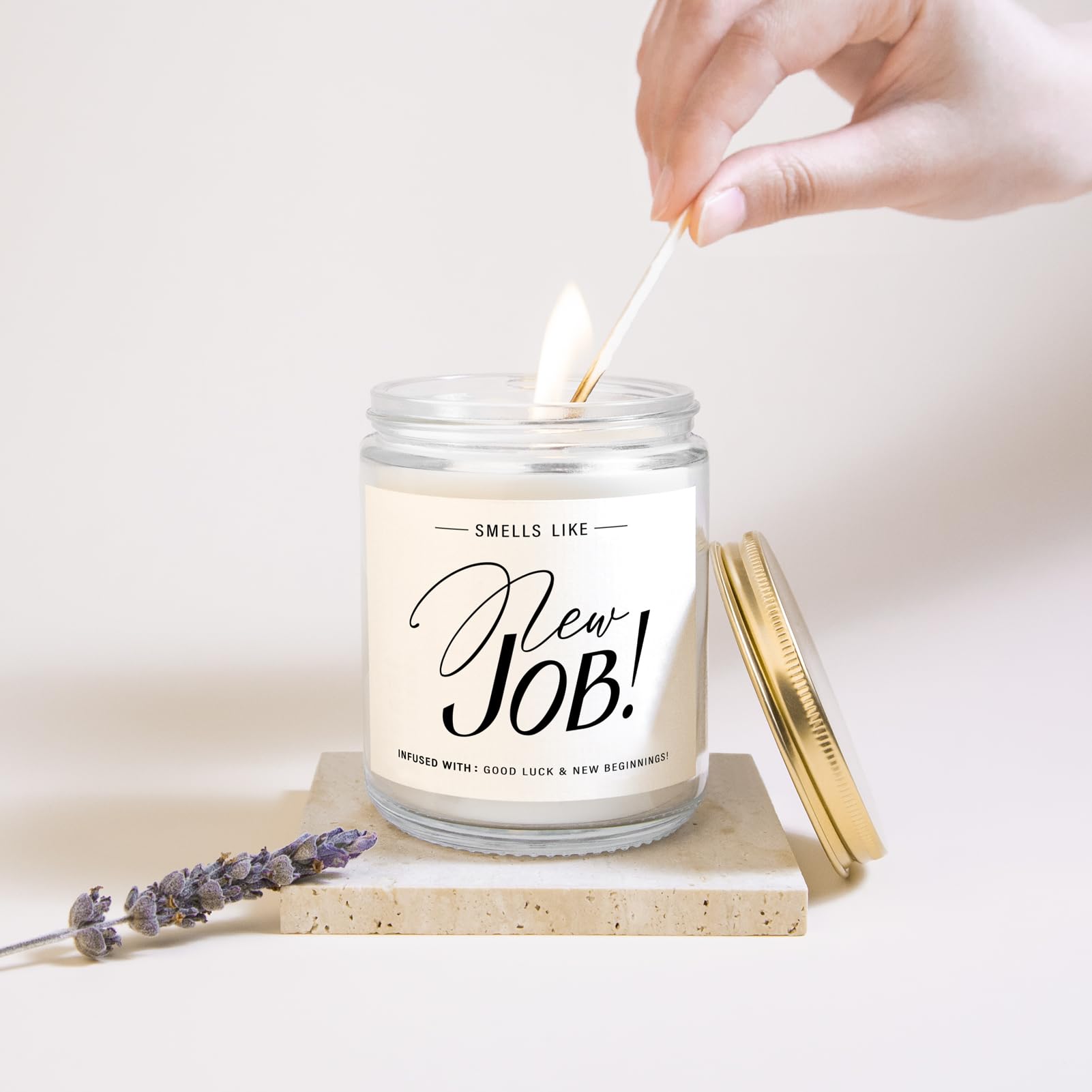 New Job Gifts for Women, Gifts for New Jobs - Lavender Scented Candles, New Beginnings Gifts for Women Men, Goodbye Gifts for Coworkers, Leaving Job Gifts, Going Away Gift