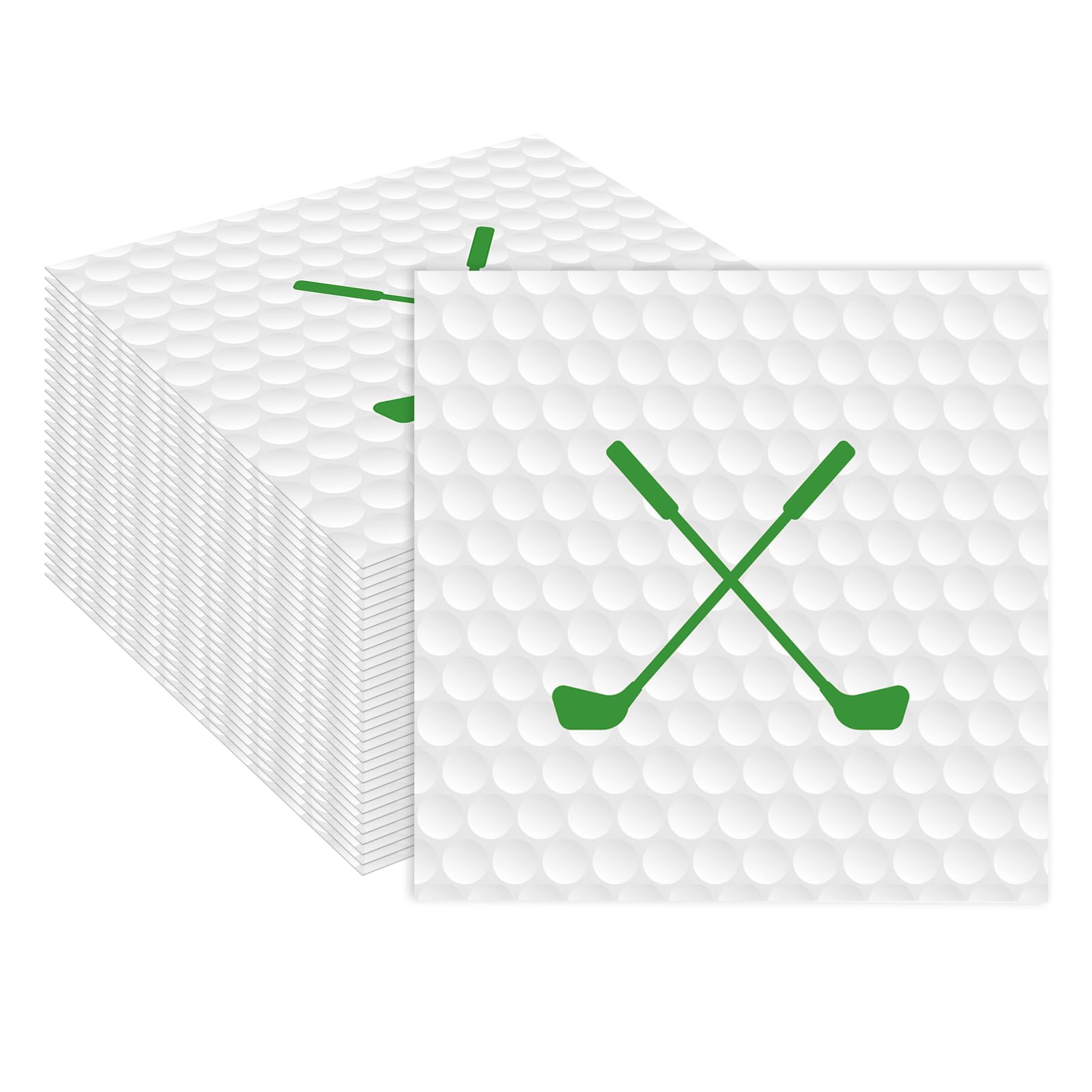 50 Pieces Golf Paper Napkins 13 x 13 Inches Luncheon Napkins Cocktail Napkins Disposable Sports Theme Decorations for Kids Baby Shower,Birthday Party,Golf Theme Party Supplies