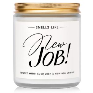 new job gifts for women, gifts for new jobs - lavender scented candles, new beginnings gifts for women men, goodbye gifts for coworkers, leaving job gifts, going away gift