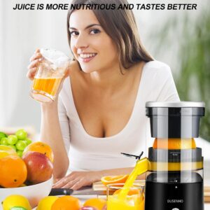 Electric Citrus Juicer Rechargeable - Electric Juicer Machines with USB and Cleaning Brush Portable Compact Juicer for Orange, Lemon, Limes