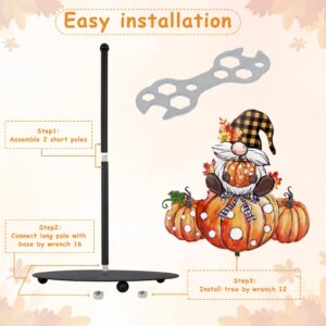 Thanksgiving Paper Towel Holder,Fall Kitchen Decor,Fall Bathroom Decorations with Pumpkin Gnomes Decor Accessories,Autumn Large Metal Towel Holder Stand for Countertop