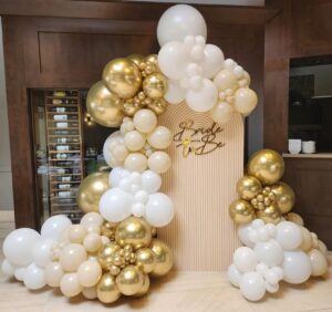 white sand and gold balloons arch kit-141pcs sand white chrome gold netural balloons for boho wedding baby shower bridal shower engagement birthday party decorations