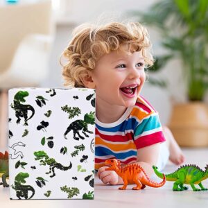 Vnaaem Dinosaur Wrapping Paper Roll with Cutlines on Reverse - 17 Inch X 33 Feet - Birthday Wrapping Paper Kids Boy Jungle Dinosaur Gift Wrap Paper Dinosaur Party Favor Happy Birthday Wrapping( 1 Roll)