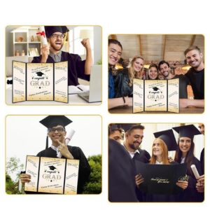 ILAHUI Graduation Guest Book Graduation Signature Board for Class of 2024 Graduation Decorations Gifts Party Supplies Grad Party Sign in Guest Book for College High School (Black)