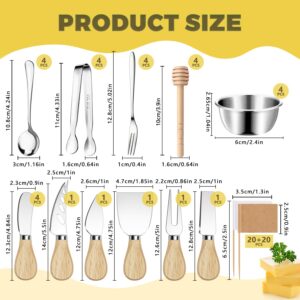 Charcuterie Boards Accessories Charcuterie Utensils Cheese Butter Spreader Knife Set Small Serving Tongs Forks and Spoons Dipping Bowls Honey Dippers Toothpick Flags for Party Platter Making