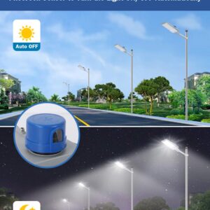 250W 35000LM LED Parking Lot Light,6500K,Dusk to Dawn Photocell,Commercial Outdoor Area Lighting, Shoebox Light, 180° Adjustable Arm, IP66 Waterproof for Yard, Street, Stadium (1 Pack)