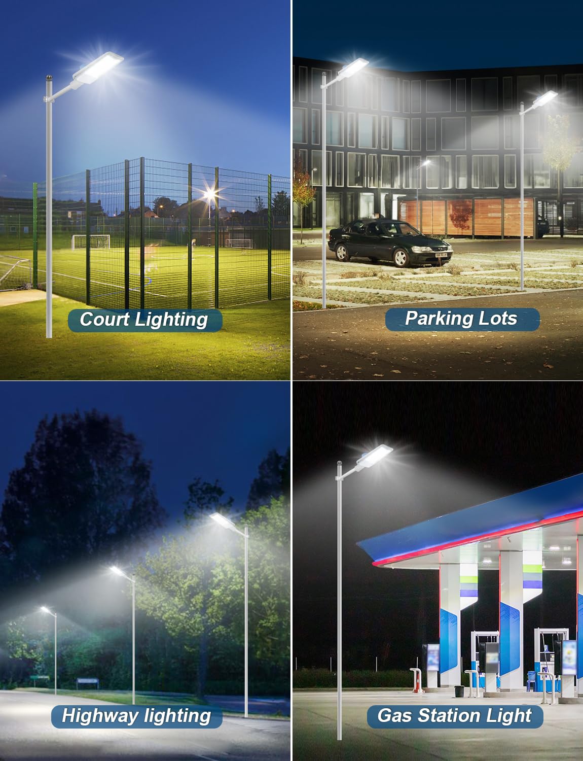 250W 35000LM LED Parking Lot Light,6500K,Dusk to Dawn Photocell,Commercial Outdoor Area Lighting, Shoebox Light, 180° Adjustable Arm, IP66 Waterproof for Yard, Street, Stadium (1 Pack)