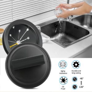 3 Inch Garbage Disposal Splash Guard with Garbage Disposal Cover for Sink, Rubber Garbage Disposal Drain Cover and Food Waste Disposal Splash Guard for Whirlaway, Waste King, and GE Models