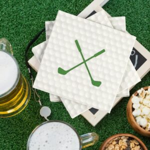 50 Pieces Golf Paper Napkins 13 x 13 Inches Luncheon Napkins Cocktail Napkins Disposable Sports Theme Decorations for Kids Baby Shower,Birthday Party,Golf Theme Party Supplies