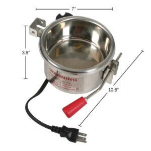 6-Ounce Replacement Kettle Popper with Drop Down Style with Handle for 6 Oz Popcorn Machines - OEM Part with 3 Prong Plug by Great Northern Popcorn