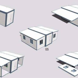 Luxury Portable Prefabricated Tiny Home. Mobile Expandable Portable House with 2/3 Bedrooms 1 Bathroom 1 Living Room &1 Kitchen. Foldable House, Container Home - 30ft