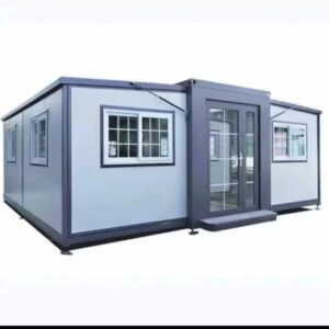 20FT*40FT Mobile Prefab Expendable Plastic Shed Tiny House, Outdoor Shed Tiny House,Modren Lockable Door and Vindeows, Villa, Office, Warehouse,(with Restroom and Kitchen)