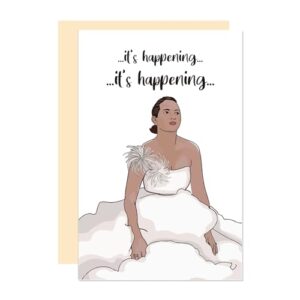 ure tenk funny bridal shower gift for bestie, hilarious bridesmaids proposal card, humor wedding card for bff, getting married card