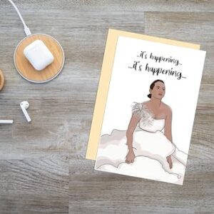 Ure Tenk Funny Bridal Shower Gift for Bestie, Hilarious Bridesmaids Proposal Card, Humor Wedding Card for BFF, Getting Married Card